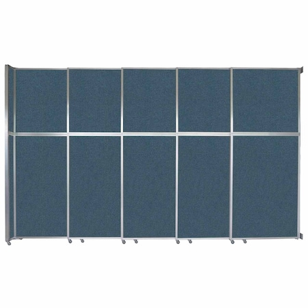 Versare Operable Wall Sliding Room Divider 15'7" x 10'3/4" Caribbean Fabric 1070279-1
